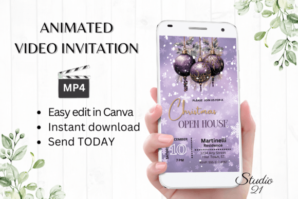 Design Your Festive Christmas Open House Invitation Today