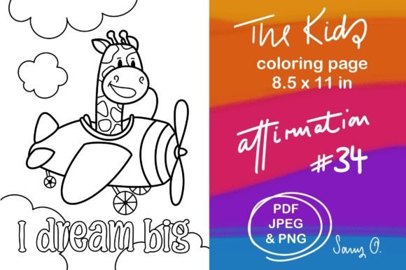 Dream Big with Giraffe Affirmations: A Playful KDP Asset