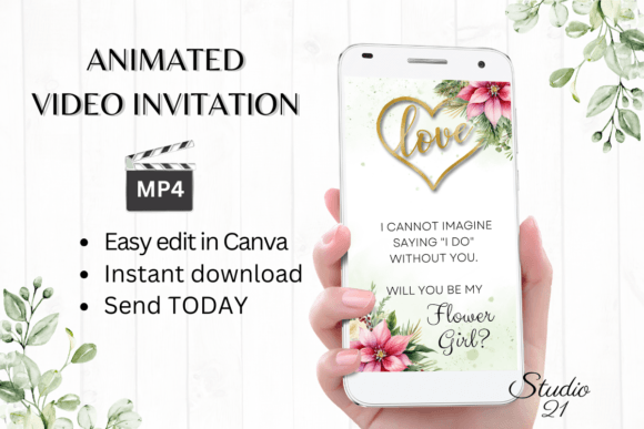 Enchanting Christmas Flower Girl Proposal: A Digital Template Guide