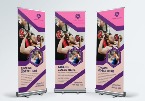 Fitness Roll Up Banner: Your Portable Gym Marketing Tool