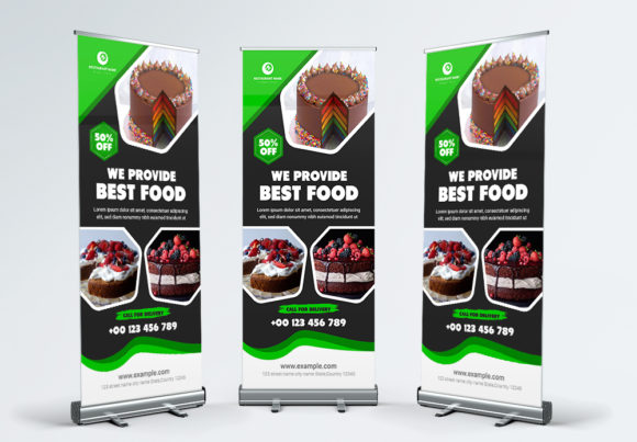 Restaurant Roll Up Banner: A Professional Template for Business Growth