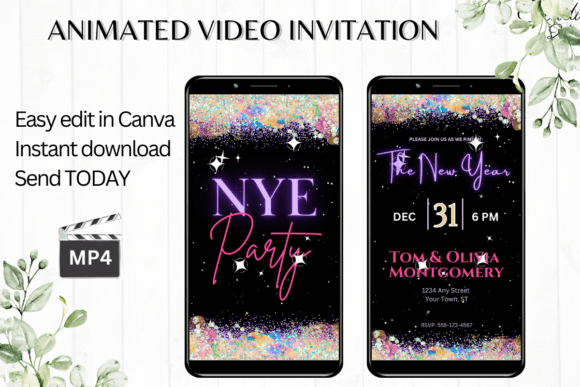 Sparkle and Shine: Your Guide to Animated NYE Evites